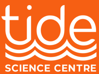 TIDE logo with waves underneath text